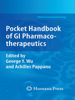 cover image of Pocket Handbook of GI Pharmacotherapeutics